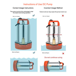 Portable 12V-60V Stainless Steel <b>Submersible</b> <b>Pump</b> for Domestic & Farm Irrigation Water-Saving System <b>Submersible</b> Design fo - Product Image 6