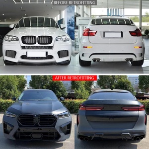 Modification et mise à niveau de la voiture E71 X6 2008-2014, pare-chocs avant et arrière 2023 G06 X6, kit carrosserie pour BMW X6 - Product Image 2