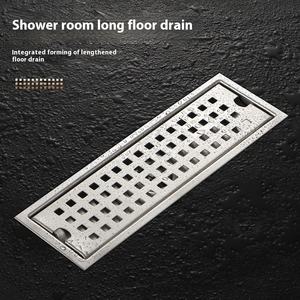 Ducha <span class=keywords><strong>de</strong></span> baño Rectangular <span class=keywords><strong>de</strong></span> acero inoxidable con fugas largas lineales a prueba <span class=keywords><strong>de</strong></span> <span class=keywords><strong>gusanos</strong></span>, <span class=keywords><strong>drenaje</strong></span> <span class=keywords><strong>de</strong></span> suelo - Product Image 4
