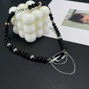 <span class=keywords><strong>Collana</strong></span> di nappe <span class=keywords><strong>con</strong></span> ciondolo a forma di stella <span class=keywords><strong>con</strong></span> <span class=keywords><strong>perline</strong></span> <span class=keywords><strong>nere</strong></span> per uomo <span class=keywords><strong>e</strong></span> donna - Product Image 4