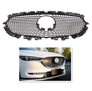 Stainless Honeycomb Front Bumper Center Grille Grill o For Mazda CX-5 2013-15