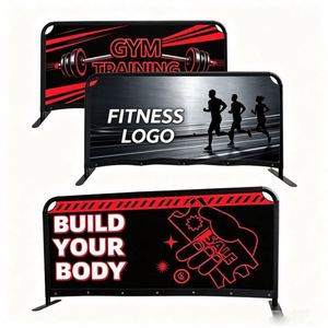 Double Sided Barrier Banner Custom Logo Cafe Barrier Stand for Commercial Advertising Trade Show Exhibition Signage Stand - Product Image 1