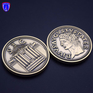 Đồng Xu Lưu Niệm 3D Vàng Elizabeth Ii, Đồng Xu Thử Thách Tự Làm, Đồng Xu Berger Belge Dành Cho Người Chơi Avgvstvs <span class=keywords><strong>Pater</strong></span> - Product Image 2