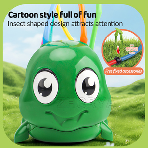 Zhorya <span class=keywords><strong>Jouet</strong></span> d'<span class=keywords><strong>extérieur</strong></span> d'été pour enfants, ensemble d'activités aquatiques rotatif et oscillant en forme de <span class=keywords><strong>chenille</strong></span> avec pulvérisation d'eau - Product Image 4