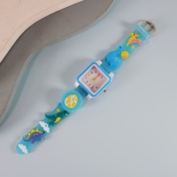 Jam Tangan Anak Motif Dinosaurus Kartun Mini Sport Fashion Lovely Square Charm dengan Casing PC Akrilik dan Jarum Penunjuk Quartz