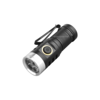 STARYNITE Lampe torche rechargeable EDC super lumineuse 1500 lumens 5*XHP35 LED avec aimant et clip
