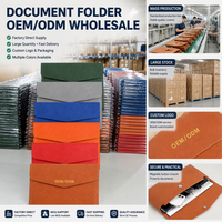 Porte-documents A4 en cuir personnalisé pour le rangement et les contrats d'achat – Accessoire professionnel