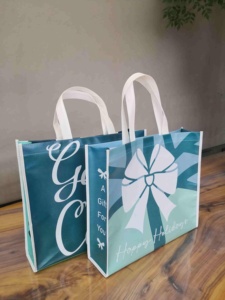 Custom Fully Color <b>Print</b> Laminated Non-woven Vest Shopping Tote Bags,fashion Custom Tote Bags - Product Image 6