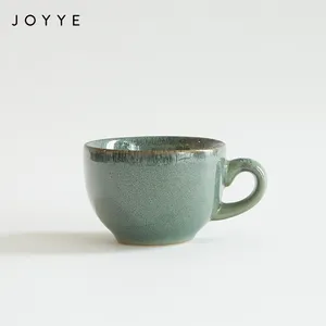 Joyye-vajilla de cerámica personalizada con esmalte reactivo, juego de vajilla de lujo OEM con tazas, cuencos y platos