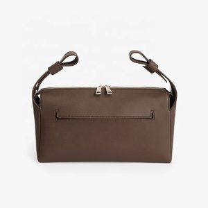 Sac de rangement pour poussette en cuir PU, personnalisé, avec compartiment isotherme, pour couches et accessoires de bébé - Prix de gros - Product Image 2