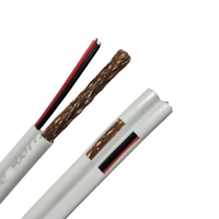 Câble coaxial d'alimentation KARENDA RG59 75 OHM 18 AWG 1000 FT en cuivre pur double blindage CE ROHS ISO qualité supérieure pour extérieur CCTV