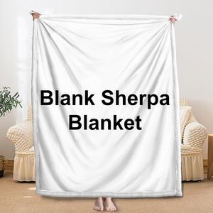 Nhà Máy Bán Buôn Dày Ấm Áp 60X80 Inch Minky Sherpa Lông Cừu Chăn Mùa Đông 2 Ply Thăng Hoa In Ấn Lớn Chăn Cho Giường - Product Image 1
