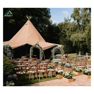 Tente de glamping tipi indienne 10x10m, <span class=keywords><strong>prix</strong></span> usine, pour mariage <span class=keywords><strong>en</strong></span> plein air, fête, camping, tente indienne <span class=keywords><strong>en</strong></span> toile - Product Image 3