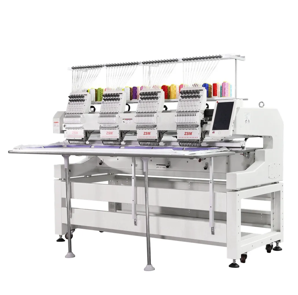 high production embroidery machine 4 head multi needle embroidery machine computer embroidery machine