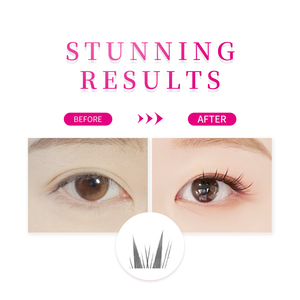 Extensions de cils Volume faites à <span class=keywords><strong>la</strong></span> main en cheveux synthétiques <span class=keywords><strong>6</strong></span> rangées prédécoupées segmentées DIY Lash Sets - Product Image 2