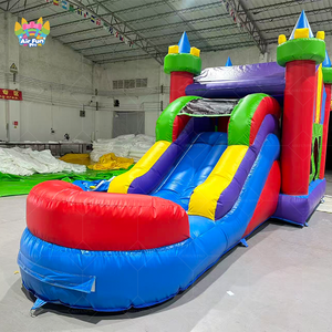Château <span class=keywords><strong>gonflable</strong></span> Airfunpro, usage commercial, double couche, épaissi, PVC écologique, combo châteaux gonflables - Product Image 3