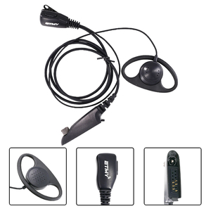 D-<b>Ring</b> Ear Hook Earpiece PTT GP338 GP328 GP340 HT1250 Security Walkie Talkie Headset Two Way Radio Professional Earphone Kit - Product Image 3
