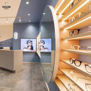 Muebles Personalizados para Ópticas |   Mostradores de Exhibición para Gafas LED |   Exhibidores y Vitrinas Modernas para Gafas, para Diseño de Tiendas Completas - Product Image 1