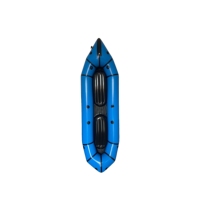 Tandem Whitewater 2 Orang TPU Inflatable Double Packraft dengan Lantai Terangkat Terintegrasi & Sistem Pengurasan Air Otomatis