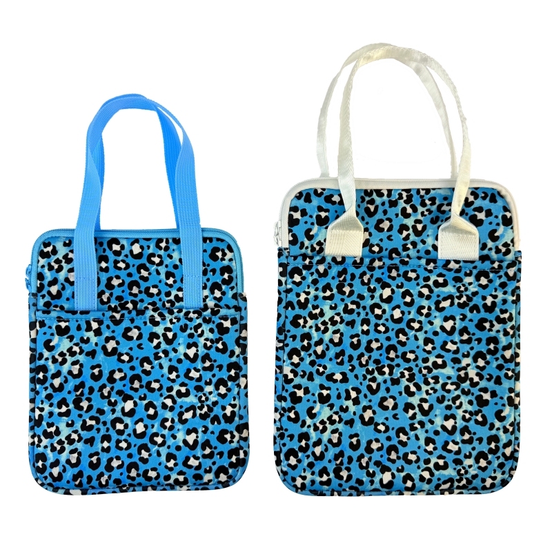 Leopard Print Neoprene Book Sleeve with