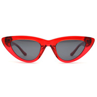 Lunettes de soleil œil-de-chat à monture complète en acétate Mazzucchelli recyclé, protection UV400, pour la vente en gros, protection UV élevée, respectueuses de l'environnement