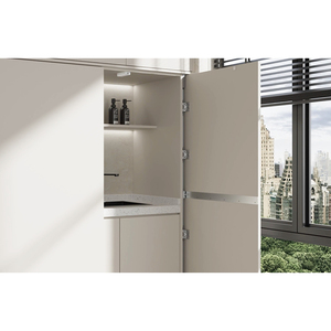 Système de porte coulissante escamotable pour armoires de <span class=keywords><strong>cuisine</strong></span> avec mécanisme tampon pour armoires et placards - Product Image 5