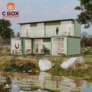Villa de luxe préfabriquée Cbox, hôtel mobile, 3 chambres, salon, résidence, maison modulaire en conteneur - Product Image 1