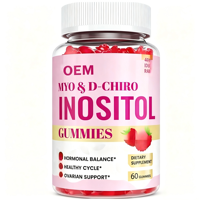 Gummies en gros Myo-inositol et D-chiro-inositol pour l'équilibre hormonal et le soutien ovarien sain avec vitamines D