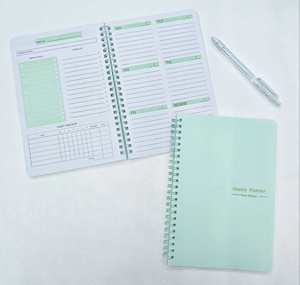NEW Custom 2026 2025 Notebooks Agenda Daily Weekly Monthly Spiral Organizer <b>A5</b> Note Books Schedule Agenda Planner Opp Bag 100pcs - Product Image 5