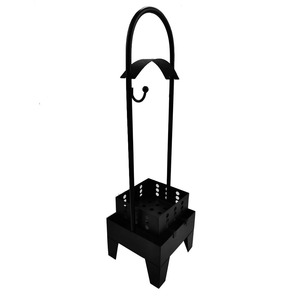 Carbón de narguile negro en cesta portátil, para uso comercial en lounge bar, camping al aire libre, accesorios para fumar shisha/chicha - Product Image 5