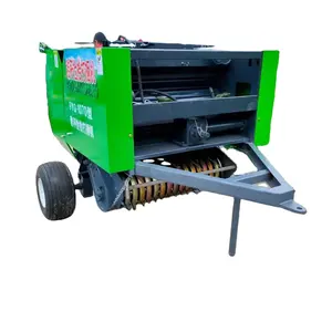 Máquina de producción para pequeñas empresas, empacadora de heno de paja redonda de alta calidad para agricultura
