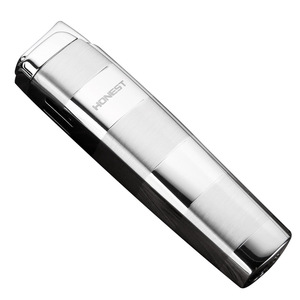 Briquet électronique coupe-vent en métal, accessoire de fumage pour cigares, cadeau d'affaires - Product Image 2