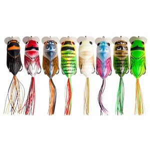 Señuelo de rana con forma de cicada para pesca de cabeza de serpiente en estanques y lagos, YJL183 - Product Image 4