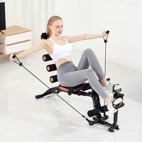 Appareil d'entraînement abdominal 6-en-1 pliable pour la combustion des graisses abdominales, équipement de fitness à domicile, vente en gros