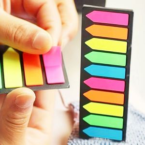 Marcadores de Página Autoadhesivos Fluorescentes de Colores Surtidos, Pestañas Adhesivas Desprendibles, para Clasificación de Documentos Escolares y de Oficina - Product Image 2