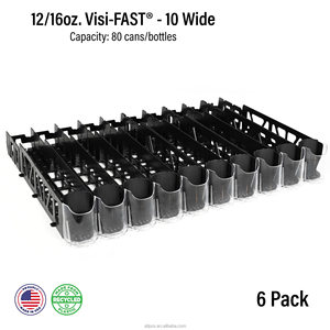 Hookei Shelf Display Auto-Push Divider Auto Sliding Gravity Feed <b>Roller</b> Bottle Glide Shelf Supermarket Storage Pusher Divider - Product Image 1