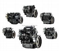 Nouveau moteur complet 6bg1t 4jb1t 6bd1 4hk1, moteur diesel refroidi par eau avec démarrage au pied pour excavatrice