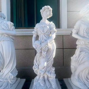 Statua <span class=keywords><strong>Greca</strong></span> della Dea Antica, Scolpita a Mano in Pietra Naturale, Tradizionale, Durevole, Superficie Lucidata, Figura da Giardino, Decorazione per Esterni, 1 Anno - Product Image 4