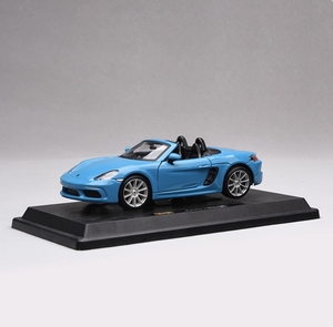 <span class=keywords><strong>Modellino</strong></span> Auto Sportiva Decappottabile <span class=keywords><strong>Porsche</strong></span> 718 Boxster in Scala 1:24, in Lega di Alluminio Pressofusa, Pezzo da Esposizione Personalizzato - Product Image 2