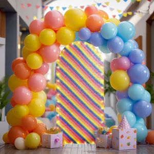 C252 copertura <span class=keywords><strong>arco</strong></span> LED luce stringa <span class=keywords><strong>foto</strong></span> fondale con paillettes semicircolare sfondo festa compleanno <span class=keywords><strong>arco</strong></span> abito in tessuto - Product Image 4