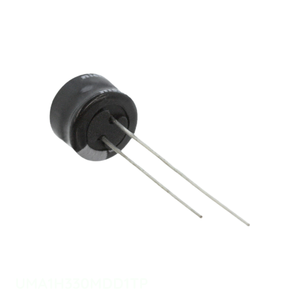 Condensador Original de 33 uF, Aluminio, 33UF, 20%, 50V, Radial, de Montaje a Través de Orificio, UMA1H330MDD1TP - Product Image 1