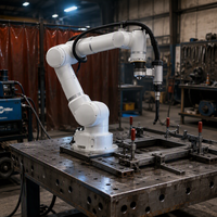 Lengan Robot Las Otomatis MZD 2kW 2000mm 6 Axis Servo Elektrik untuk Jalur Pengelasan MIG