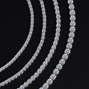<span class=keywords><strong>Bracciale</strong></span> Tennis da Donna in Gioielleria Hip Hop di Grande Successo <span class=keywords><strong>con</strong></span> <span class=keywords><strong>Diamanti</strong></span> Moissanite da Laboratorio VVS1 da 2mm 3mm 4mm per Uomo <span class=keywords><strong>con</strong></span> Certificato GRA - Product Image 4