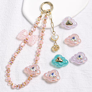 ลูกปัดพลาสติกรูตรงลายการ์ตูนเมฆโปร่งใสสำหรับสร้อยข้อมือวัสดุแฮนด์เมดแบบทำมือสำหรับอุปกรณ์เสริมโซ่โทรศัพท์มือถือ - Product Image 2