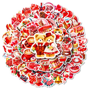 56 Stuks Nieuwe Bekentenis Cadeau Stickers Creatieve Persoonlijkheid Romantische Valentijnsdag Tanabata Graffiti Waterdichte Stickers - Product Image 6