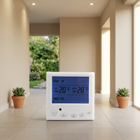 Termostato Digital Cuadrado AC803F para Fan Coil de 2/4 Tubos, 220V, Ahorro de Energía, Retardante de Llama, PC+ABS, Montaje en Pared para Villa/Apartamento