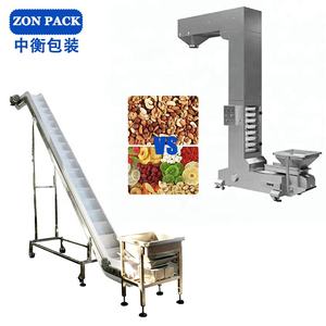 Hoge capaciteit maïs bloem sojabonen verticale lifter lift Z type emmer transportband met vibrator hopper - Product Image 2