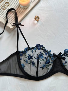 Bra lette Lace Langery Korsett Lengery Durchsichtiges neues Design Sexy Girl Wear BH Set England Hot Sex Girl Dessous - Product Image 4