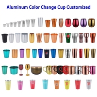 Vaso de Aluminio de 16oz con Logotipo Personalizado, Cambia de Color con el Frío, Venta al Por Mayor para Marcas Globales, Fábrica OEM con 30 Años de Experiencia
