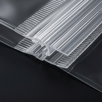 Sacs en plastique transparents refermables en PVC avec fermeture à glissière et adhésif pour l'emballage de bijoux et de montres